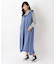 衿フリル ノースリーブワンピース