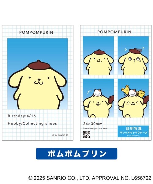 ◇サンリオキャラクターズ シークレット証明写真風スマロイド｜ワンズ