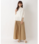 ポプリン タックワイドパンツ