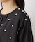 小花刺繍入りフレアワンピース