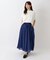 ボイル ロング丈 ギャザースカート
