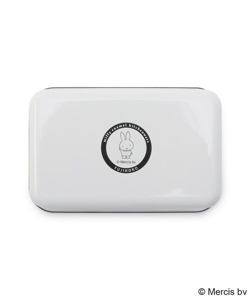 数量限定】Dick Bruna miffy 浅型角容器 M ブルーフラワー