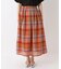 ◆チェックウエストタックスカート