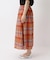 ◆チェックウエストタックスカート