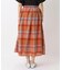 ◆チェックウエストタックスカート