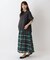 ◆チェックウエストタックスカート