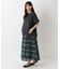 ◆チェックウエストタックスカート