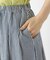 ◆インディゴ染め 8分丈タックフレアパンツ