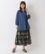 リゾート 柄パンツ付スカート