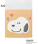 ◆SNOOPY 窓付きスクエアメモ WOODSTOCK&SNOOPY 2