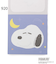 ◆SNOOPY 窓付きスクエアメモ WOODSTOCK&SNOOPY 2