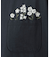コットン天竺 花刺繍入り5分袖プルオーバー