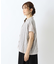 先染め フレンチ袖前開きブラウス