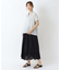 先染め フレンチ袖前開きブラウス