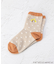 ◆【ワンズテラス限定】おさるのジョージ 帽子刺繍クォーターソックス