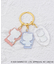 ◆サンリオキャラクターズ 3連アクリルキーホルダー ハローキティ