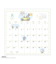 SNOOPY 水彩スケジュールカレンダー 壁掛