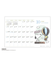 SNOOPY 水彩スケジュールカレンダー 卓上