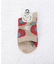 ◆鳩の刺繍ロークルーソックス
