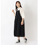 肩ひも 裾ゴム入りバルーンワンピース