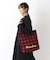 SE サガラ刺繍ロゴチェックトート