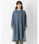 デニム&ヒッコリーサイドポケット付きワンピース