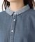 デニム&ヒッコリーサイドポケット付きワンピース
