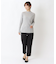 シャンブレー 9分丈テーパードパンツ