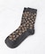 ◆ラテミルク Pレオパード柄 クルーソックス