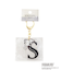 ◆SNOOPY イニシャルアクリルキーホルダー S