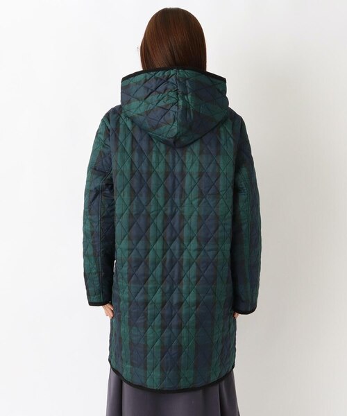 ダイヤチェック フード付コート｜ワンズテラスの通販｜&mall（アンド