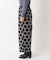 ドットジャカード 9分丈セミワイドパンツ