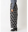 ドットジャカード 9分丈セミワイドパンツ