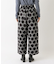 ドットジャカード 9分丈セミワイドパンツ