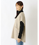 オーバーサイズ柄編みプルオーバーベスト