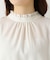 ネルスタンドフリルブラウス