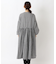 ネルウエスト切替 長袖ギャザーワンピース