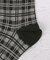 ◆ラテミルク マドラスチェック クォーターソックス