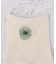 ◆ラテミルク 10cmマーガレット刺繍 クォーターソックス