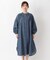 デニムシャツロングワンピース