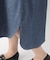 デニムシャツロングワンピース