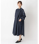 デニムシャツロングワンピース