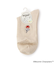 ◆MOOMIN ロークルーソックス  麻入タック