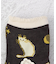 ◆アンティクール メッシュ 猫 クォーターソックス