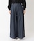 デニムタックワイドパンツ