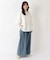 デニムタックワイドパンツ