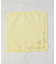 ◆【ワンズテラスオリジナル】ミモザ刺繍 タオルハンカチ スカラップ
