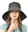 【UV】風で飛ばない ツバ広女優帽