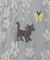 ◆あなたに優しい 猫とお花畑 アンクルソックス