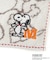 ◆SNOOPY タオルハンカチイニシャル M